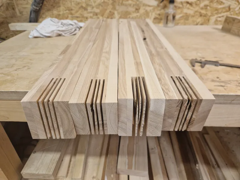 Dining Table Mk2 — Table legs Vertical & Top pieces (2)