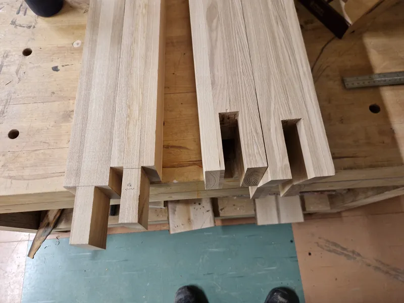 Dining Table Mk2 — Table legs Vertical & Top pieces (4)