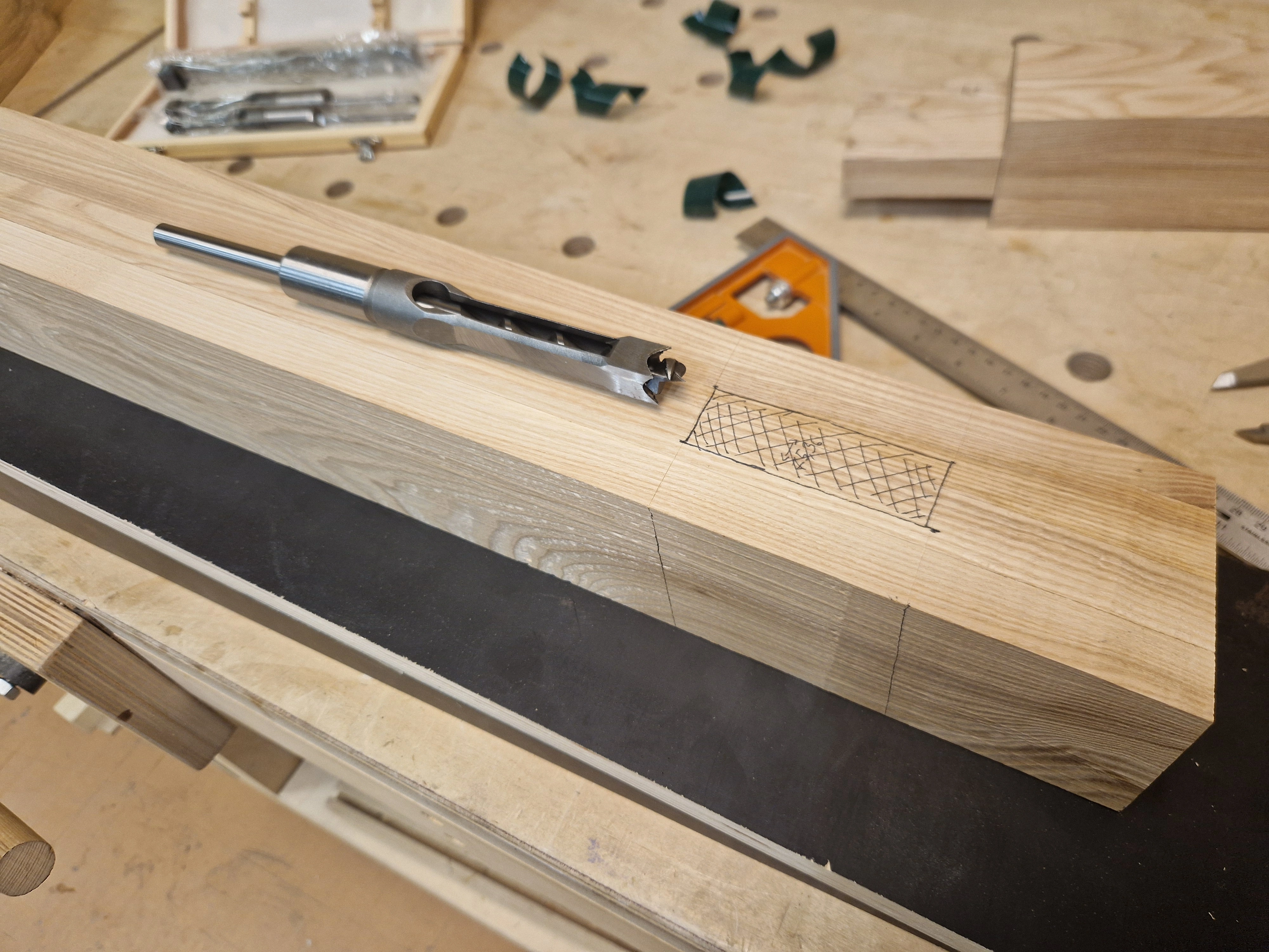 Dining Table MKII — Table legs Mortise and tenon — 1