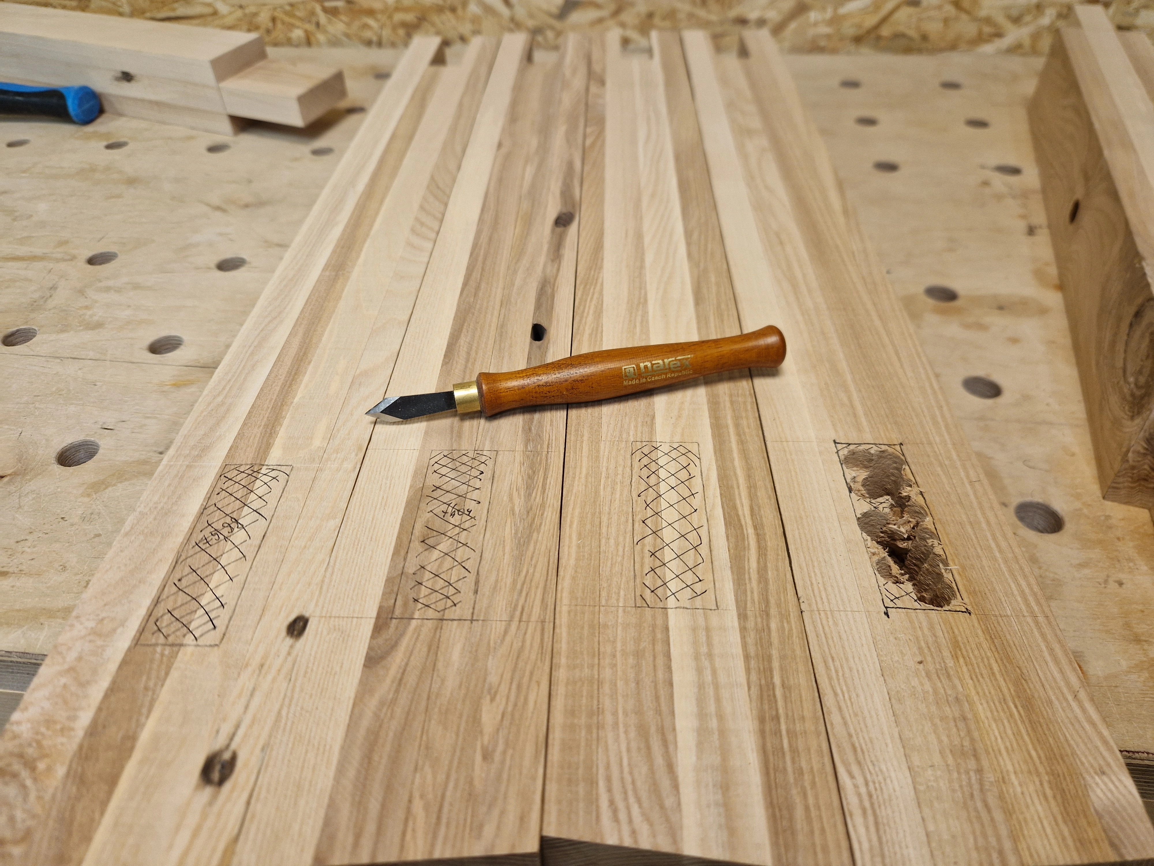 Dining Table MKII — Table legs Mortise and tenon — 2