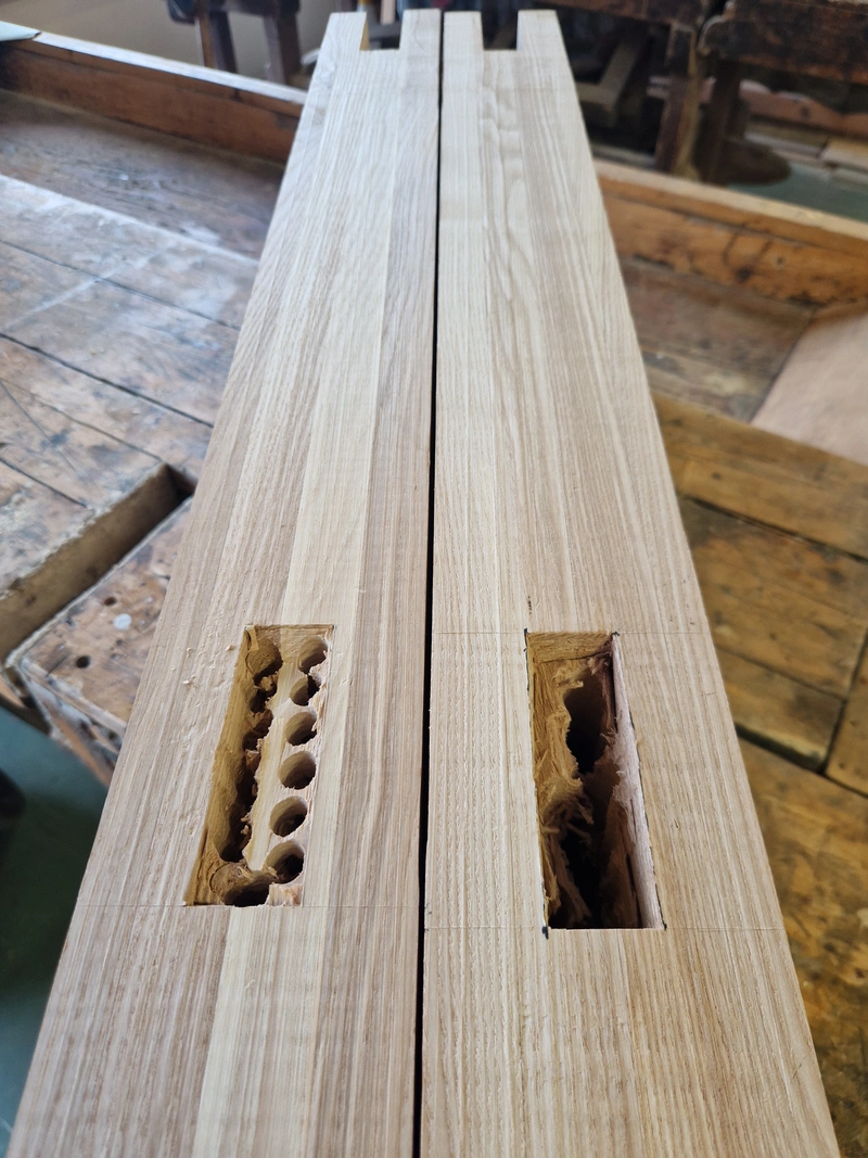 Dining Table MKII — Table legs Mortise and tenon (3)