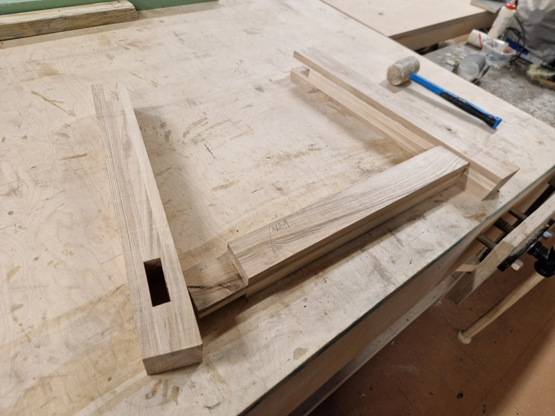 Dining Table MKII — Table legs Mortise and tenon (4)