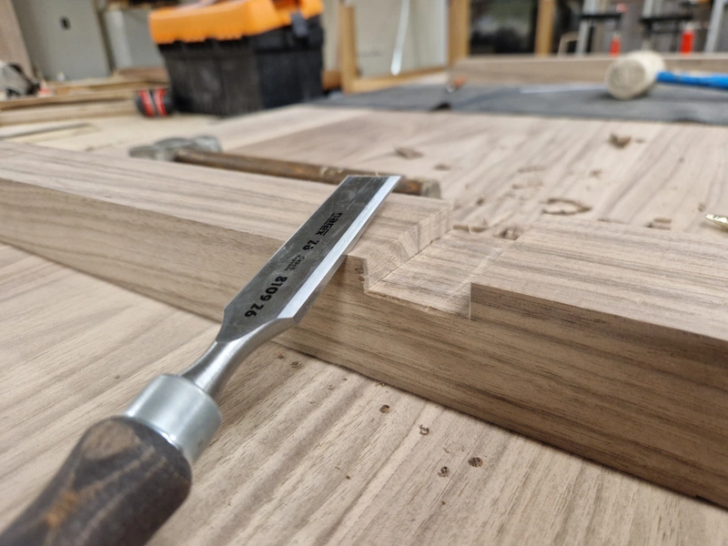Dining Table MKII — The Last Cuts Connecting Top & Frame, Patching (4)