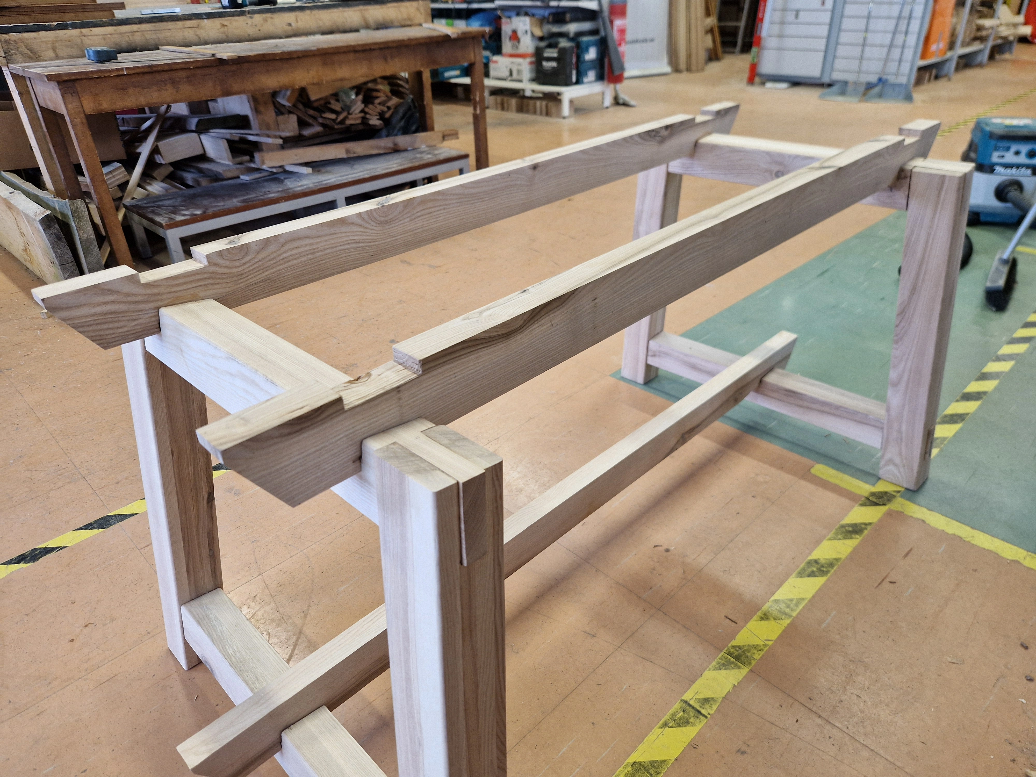 Dining Table MKII — The Last Cuts Connecting Top & Frame, Patching — 7