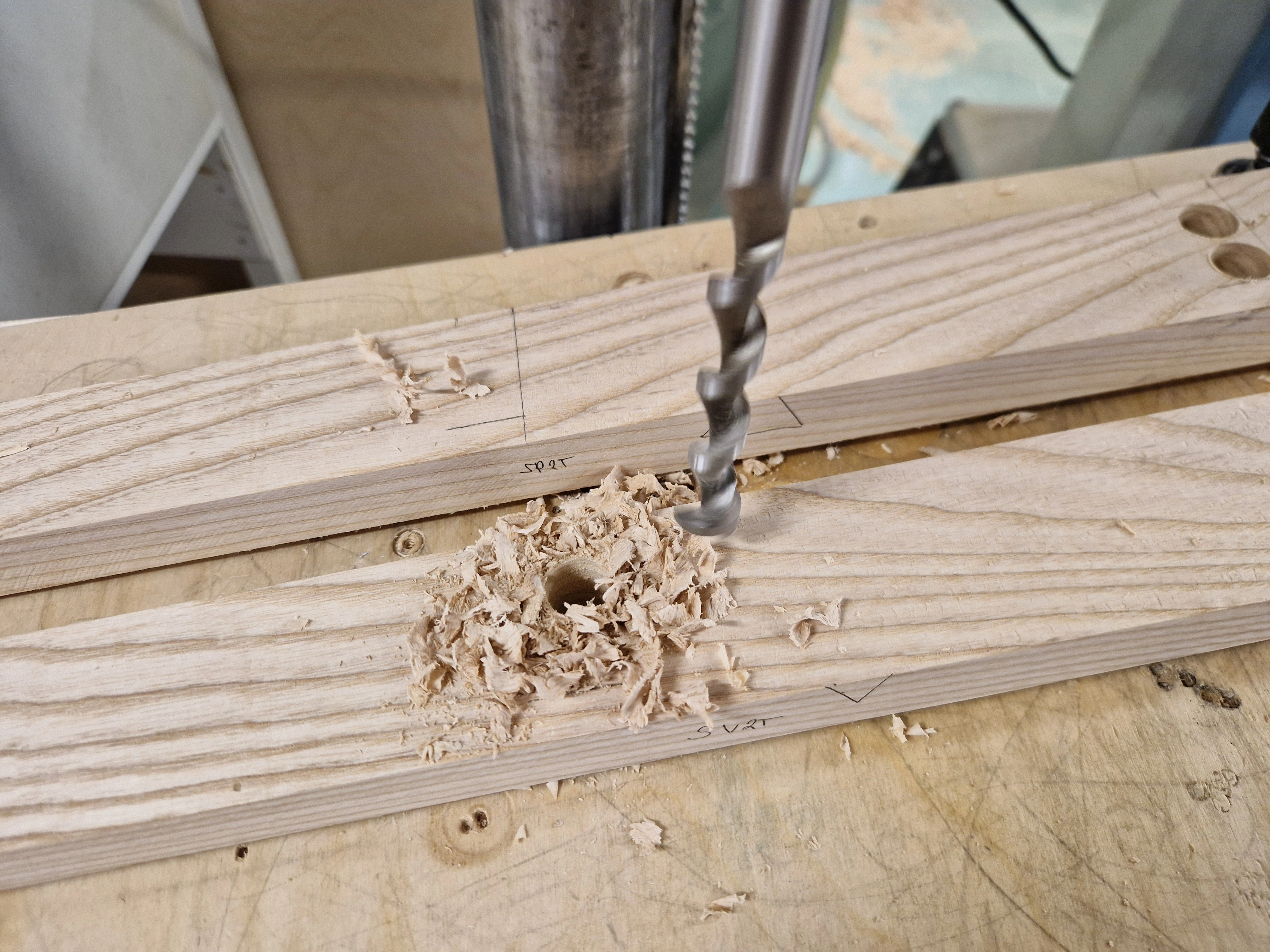 Bookshelf MKII — Slanted Mortises & Tenons Legs & Connectors — 6